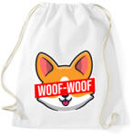 printfashion Corgi Woof-Woof - Sportzsák, Tornazsák - Fehér (5585724)