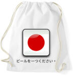 printfashion Egy sört kérek - bírü o hitocü küdaszai - Sportzsák, Tornazsák - Fehér (10363829)