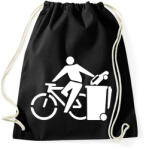 printfashion Zöld biciklis - Sportzsák, Tornazsák - Fekete (13713533)