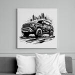 printfashion Autó - Vászonkép - Fehér (15288411)