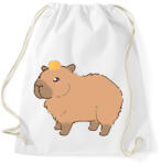 printfashion Cuki capybara - Sportzsák, Tornazsák - Fehér (13680611)