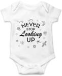 printfashion Never stop looking up - Baba Body - Fehér (7331375)