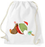 printfashion Borsó Mikulás - Sportzsák, Tornazsák - Fehér (3993018)
