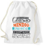 printfashion Értelmes csend - Sportzsák, Tornazsák - Fehér (5978503)