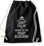 printfashion Keep calm and order - Sportzsák, Tornazsák - Fekete (2575788)