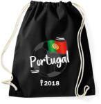 printfashion Portugália - Sportzsák, Tornazsák - Fekete (913553)