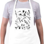 printfashion Thug Life Props - Kötény - Fehér (4911730)