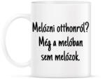 printfashion Melóban sem melózok. . . - Bögre - Fehér (2916638)