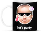 printfashion lets party - Bögre - Fekete (10838674)