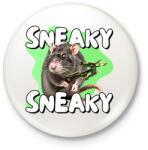 printfashion Twitch - SNEAKY, SNEAKY - Kitűző, hűtőmágnes - Fehér (15858274)