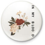 printfashion IN MY BLOOD - Kitűző, hűtőmágnes - Fehér (3077885)