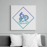 printfashion MOUNTAIN BIKE - Vászonkép - Fehér (6636889)