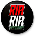 printfashion Ria-Ria-Hungária - Kitűző, hűtőmágnes - Fekete (5360058)