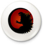 printfashion King of the Monsters - Godzilla - Piros - Kitűző, hűtőmágnes - Fehér (3080388)