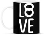 printfashion Love kettlebell - Bögre - Fekete (11722183)