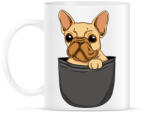 printfashion Francia bulldog zsebminta - Bögre - Fehér (13617372)