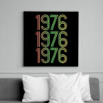 printfashion 1976 - Vászonkép - Fekete (6656306)