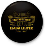 printfashion Legjobb eladó legyek - Kitűző, hűtőmágnes - Fekete (8807719)