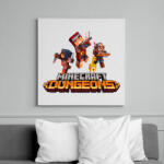 printfashion Minecraft - Dungeonds - Vászonkép - Fehér (6631492)