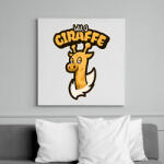 printfashion Wild Giraffe - Vászonkép - Fehér (6637333)