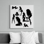 printfashion sexy woman. 7 - Vászonkép - Fehér (6635543)
