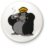 printfashion Gorilla - Kitűző, hűtőmágnes - Fehér (3079258)