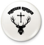 printfashion MASTER HUNTER - Kitűző, hűtőmágnes - Fehér (3083291)