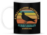 printfashion Legjobb galambász - Hónappal - Bögre - Fekete (11675843)