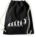 printfashion Röplabda evolúció - Sportzsák, Tornazsák - Fekete (14006638)