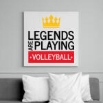 printfashion Legends are playing volleyball - Vászonkép - Fehér (7160953)