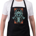printfashion Barbár kutya - Kötény - Fekete (4916431)