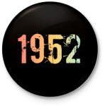 printfashion 1952 - Kitűző, hűtőmágnes - Fekete (11814904)