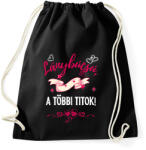 printfashion Lánybúcsú, a többi titok - Sportzsák, Tornazsák - Fekete (16844256)