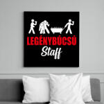 printfashion Legenybúcsú staff - Vászonkép - Fekete (7539050)