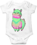 printfashion Szivárvány alpaca - Baba Body - Fehér (16163023)