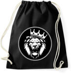 printfashion Oroszlán király - Sportzsák, Tornazsák - Fekete (1651717)