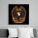 printfashion motoros - Vászonkép - Fekete (15443796)