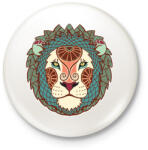 printfashion Színes Oroszlán horoszkóp - Kitűző, hűtőmágnes - Fehér (3081290)