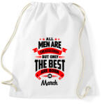 printfashion A legjobbak Márciusban születtek! - Sportzsák, Tornazsák - Fehér (813420)