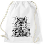 printfashion Chopper és farkas born to be wild - Sportzsák, Tornazsák - Fehér (5642305)