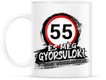 printfashion 55 és még gyorsulok - Bögre - Fehér (12852285)