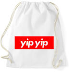 printfashion Yip yip - Sportzsák, Tornazsák - Fehér (2938511)