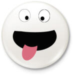 printfashion vicces arc - Kitűző, hűtőmágnes - Fehér (3080530)