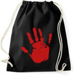 printfashion Véres kéz - Sportzsák, Tornazsák - Fekete (5537887)