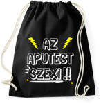 printfashion Az aputest vonzó! - Sportzsák, Tornazsák - Fekete (7030638)