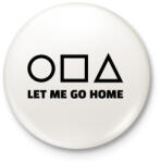 printfashion SQUID GAME 5 - Kitűző, hűtőmágnes - Fehér (11443951)