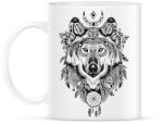 printfashion Wolf Tattoo drawing - Bögre - Fehér (1733595)
