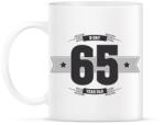 printfashion b-day-65-dark-lightgrey - Bögre - Fehér (790572)