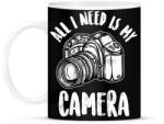 printfashion All I Need Is My Camera - Bögre - Fekete (5335206)
