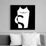 printfashion cica - Vászonkép - Fekete (10811688)